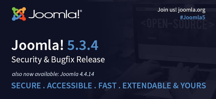 Rilasciate Joomla!® 5.3.4 e 4.4.14